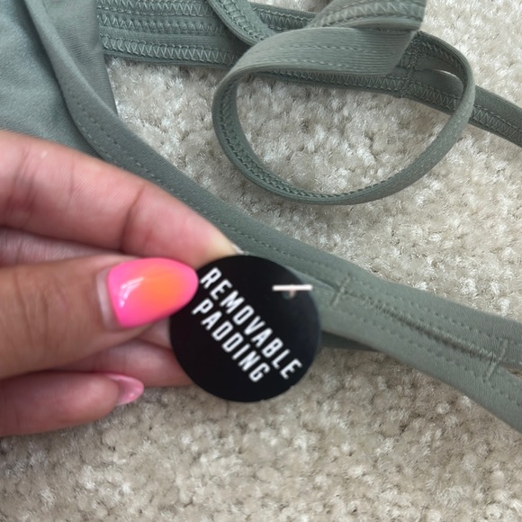 PINK Victoria's Secret Green Fitted Camisole - Picture 4 of 5